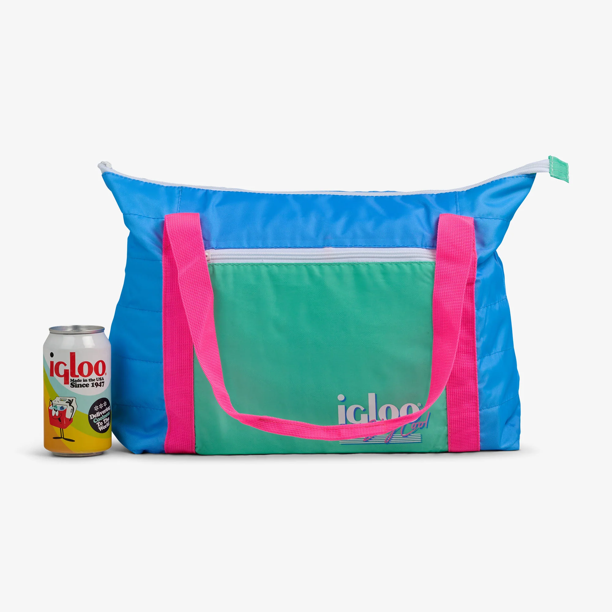 Retro Packable Puffer 20-Can Cooler Bag - Image 15
