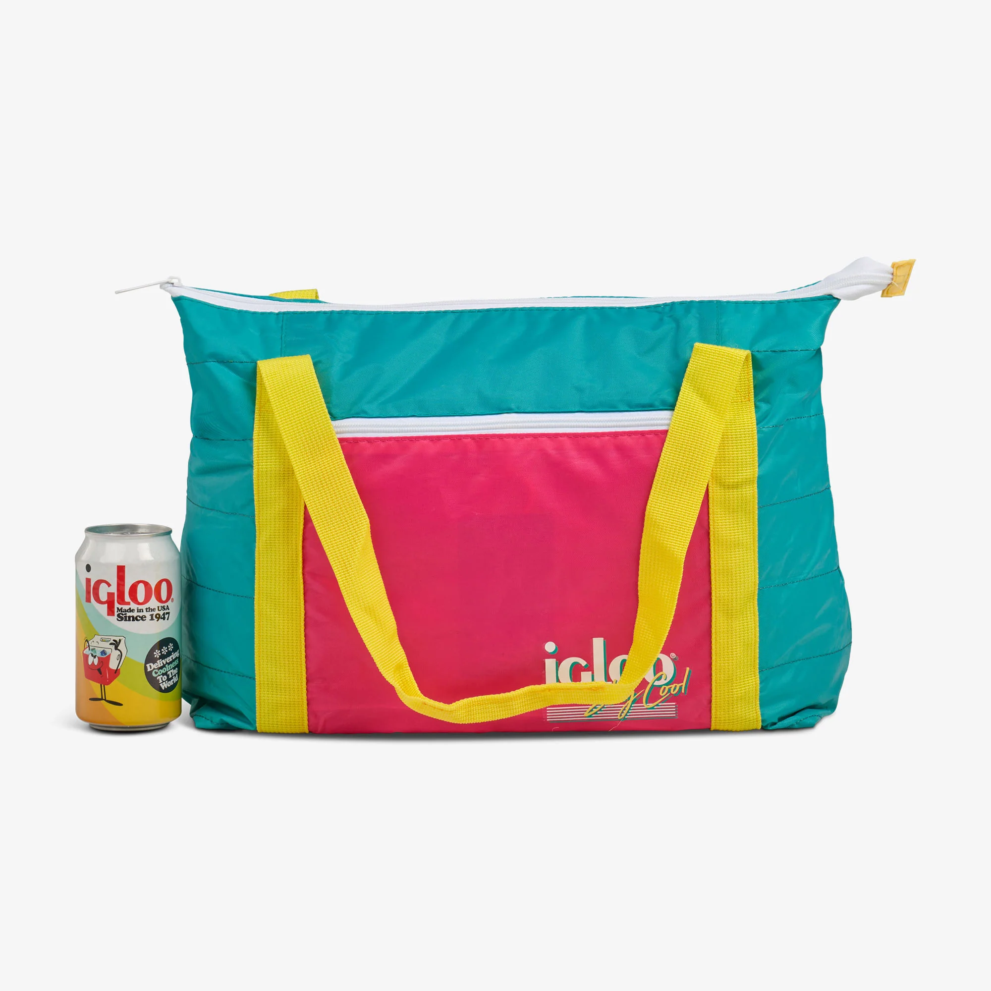 Retro Packable Puffer 20-Can Cooler Bag - Image 25